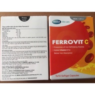 Ferrovit C helps reduce symptoms of iron deficiency anemia: weakness, dizziness, paleness...