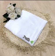 Kamen rayon polos hitam putih lembaran