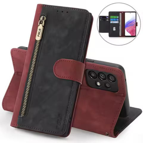 For Samsung A21S Zipper Wallet Leather Book Funda For Samsung Galaxy A51 Case A71 A41 A31 A 50 30 20