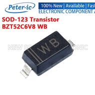 (100-500pcs) BZT52C6V8 WB SOD-123 Transistor SMD Voltage Stabilizing Diode
