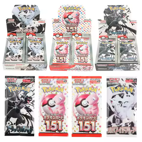 Japanese Pokemon card 151 Scarlet Violet Enhanced Expansion Pack Pokemon Sv11W White Flare Sv11B Bla