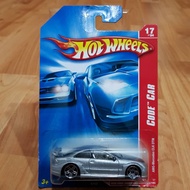 HOTWHEELS AMG-MERCEDES CLK DTM CODE CAR SILVER