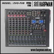 HARPMAN EVO-FX8 8 CHANNELS MIXER WITH DUAL EFFECT PROCESSER