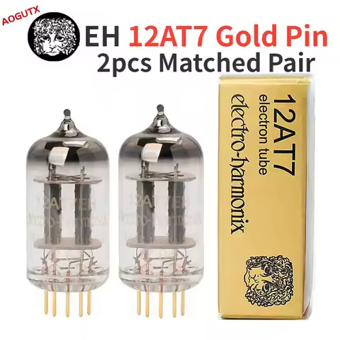 Aogutx EH 12AT7 Gold Pin Vacuum Tube Replace ECC81 B739 6201 6J8P 6SJ7 EF86 HIFI Audio Valve Electro