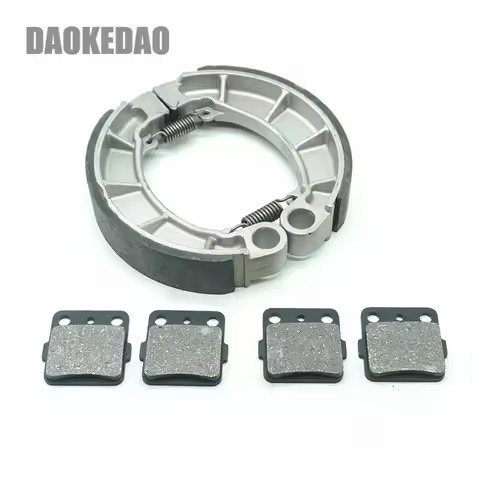 For Honda ATV TRX420FE Fourtrax Rancher ES / TRX420FM 4X4 2007-2019 Front Rear Brake Pads Shoe Sets 