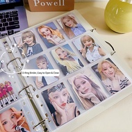 A4 Photo Card Binder 4 Ring Frosted Binder Cover Transparent Photo Albums