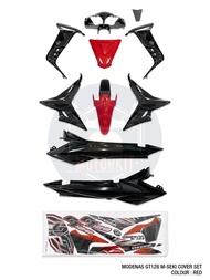 MODENAS GT128 GT 128 M SEKI MSEKI COVER SET BODY COVER SET COVERSET STICKER STRIPE