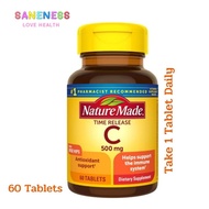 Nature Made Vitamin C with Rose Hips Time Release 1,000 mg 60 Tablets วิตามินซี 1000 มิลลิกรัม 60 เม็ด