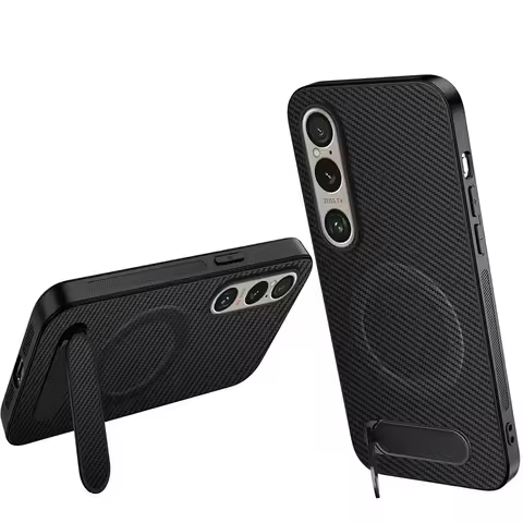 Simple Carbon Fiber Texture Anti-drop Case For Sony Xperia 1 VI 1 VII 1 III Stylish Hard Cover With 