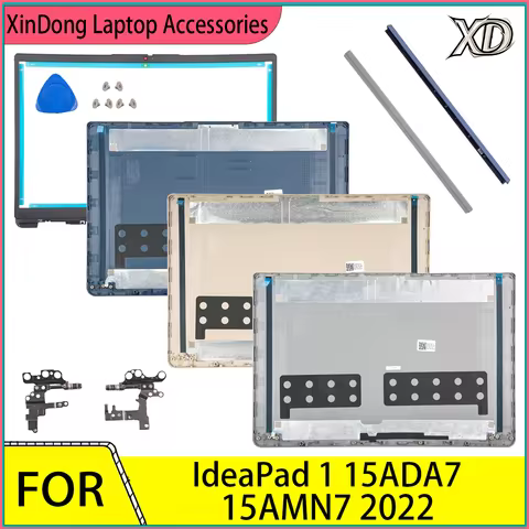 NEW Housing For IdeaPad 1 15ADA7 15AMN7 2022 LCD Back Cover Front Frame Hinges Replace Silver/Gold/b
