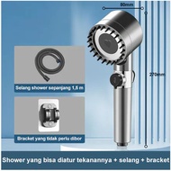 Hand shower set black shower head sus 304 stainless steel shower head