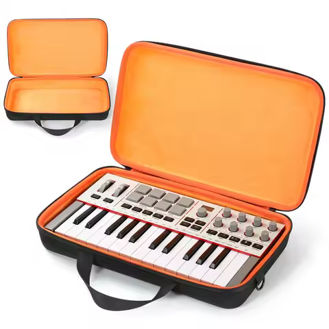 EVA Storage Case for Akai Professional MPK Mini IV USB-C MIDI Keyboard Controller Waterproof Hard Sh
