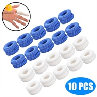 CREAMCANVAS​ Finger Bandage Sports Gear 10Pcs Finger Protector Nursing Bandage Sports Safety Blue Wh