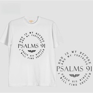 ANCHORED CLOTHING PSALMS 91 GRAPHIC COTTON TSHIRT FOR MEN AND WOMEN WITH