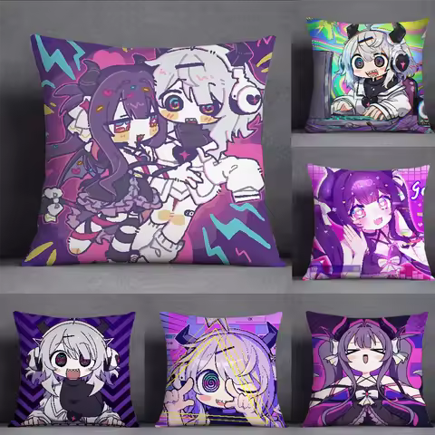 Y-Yunyun S-Syndrome Game Pillow Case Square Double-Sided Printing Sofa Cushion Cover Pillowcase Bedr