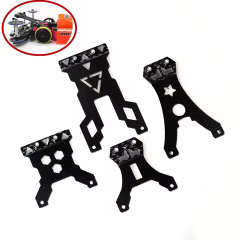 Homemade Tamiya Mini 4WD Swing Tail Plate Kit 1:32 Suspension Black Carbon Fiber Car Catcher Part fo