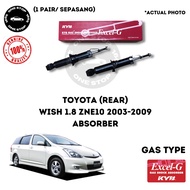 TOYOTA WISH 1.8 ZNE10 2003-2009 BELAKANG KYB KAYABA EXCEL G ABSORBER GAS 2PCS