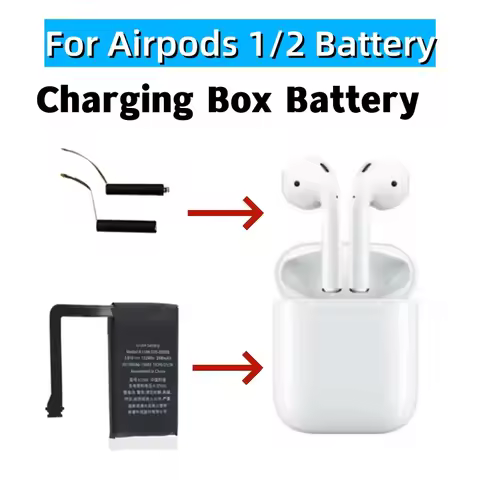 Battery A1596 For airpods 1 2nd A1604 A1523 A1722 A2032 A2031 For airpods 1 air pods 2 A1596 replace