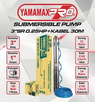 YAMAMAX-PRO Sibel 3"SR 0.25Hp+kabel 30m Pompa Air Celup Satelit/Submersible Pump/Pompa Sibel