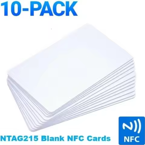 10Pcs NTAG215 Blank NFC Game Production Copy PVC Tags 13.56MHz TagMo RFID Phone personal automation 
