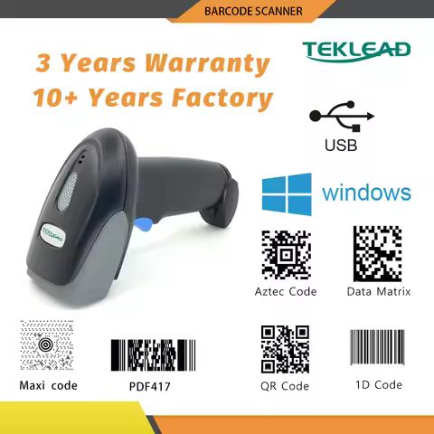 Handheld 2D Barcode Scanner Wired USB interface 2.4G Bluetooth wireless Barcode Reader can read 1D Q