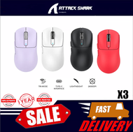 Attack Shark X3 Wireless Gaming Mouse Lightweight Tri-Mode 2.4G USB-C Wired Bluetooth Programmable B