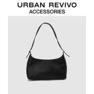 URBAN REVIVO2022 กระเป๋าสะพายข้างสำหรับผู้หญิงใหม่ AW07BB2N2002 Black