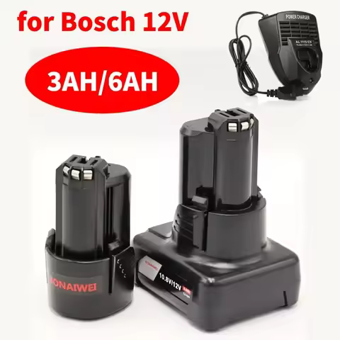 10.8V 12V 3Ah 6AH Rechargeable Lithiu-Ion Battery for BOSCH BAT411 BAT412 BAT412A BAT413A 2607336014