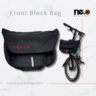 Large BROMPTON FRONT BLOCK FOLDING BIKE BAG - CHPT 3 Quality