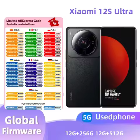 Xiaomi 12S Ultra 5G Android 6.73-inch RAM 8GB ROM 256GB 4860mAh 50MP 3200*1440px 120Hz used phone