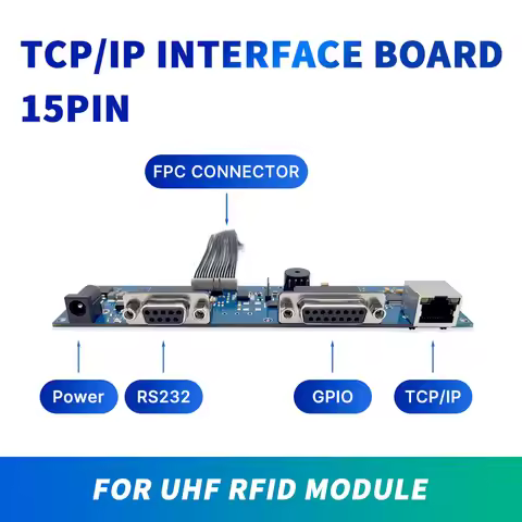 UHF RFID Module RJ45 RS232 GPIO Port Control RFID Testing Dev Board Kit RFID Module TCPIP Developed 