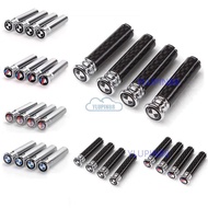 4pcs Auto Car Door Lock Knob Pins Trim Carbon Fiber Car Truck Security Door Lock Latch Screws Set Fo