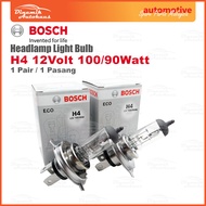 Bosch H4 12 Volt 100 / 90 Watt Headlamp Light Bulb (2 Pcs) For Proton / Perodua / Toyota / Honda / N