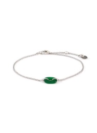 LC COLLECTION JEWELLERY 18K WHITE GOLD JADE BRACELET
