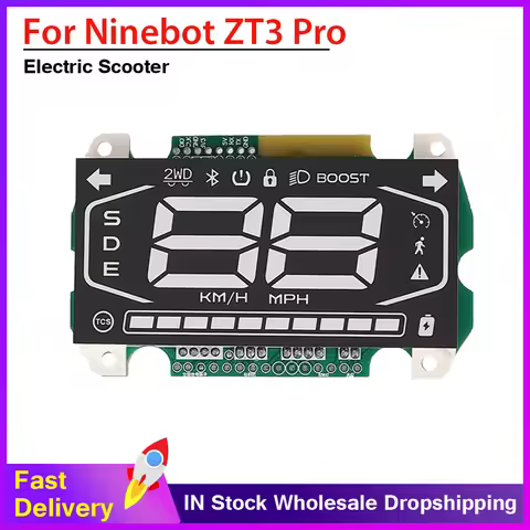 For Segway Ninebot ZT3 Pro Dashboard Electric Scooter LED Dispaly Instrument Parts Scooter Accessori