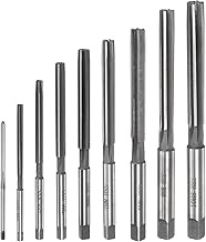 QUARKZMAN 9pcs Hand Reamer Set 2mm 3mm 4mm 5mm 6mm 7mm 8mm 9mm 10mm H8 Metric Alloy Steel Reamer Bit
