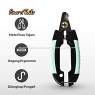 HIJAU Paws N Tails Pet Scissor Cat Dog Nail Clippers Green Black Round Model