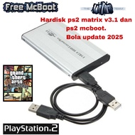 Hardisk / Hdd Eksternal Ps2 120gb full games bola terbaru
