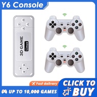 Konsol Permainan Retro Y6 4k 60fps Output Hdmi Kependaman Rendah Gd10 Tv Game Stick Dual Handle Kons