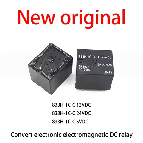 5Pcs/Lot New original 833H-1C-C 12VDC 833H-1C-C 24VDC 833H-1C-C 5VDC Convert electronic electromagne