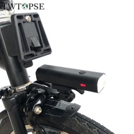 TWTOPSE 400 Lumen Bike Light With Rack For Brompton 3SIXTY Folding Bicycle Light ROJD