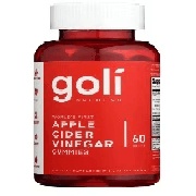 GOLI Worlds First Apple Cider Vinegar Gummies 60s