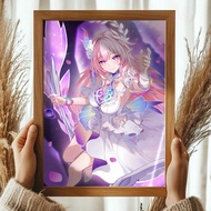 Kayou | Cyrene Honkai Star Rail Poster HD Art Sticky Wall Waterproof Home Living Room Bedroom Bar Ae