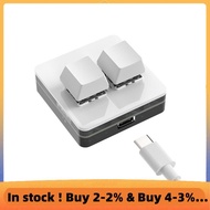 Custom Mini Keyboard 2 Key RGB Macro OSU Keypad Programmable Mechanical Keyboard for Gaming Working,