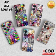 ( JJ 74 ) Softcase Glossy MOTIF ASTETICS For HP OPPO Reno 8T 4G 5G A17 A17k a78 4G A78 5G A58 5G 8Z 