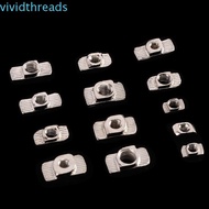 VIVIDTHREADS Nuts Fasteners M3-M8 Multi Size T-Slot EU Standard Carbon Steel Hardware