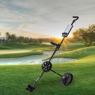 [kanye2dc] Golf Cart with 2 Wheel Foldable Cart Easy to Carry Golf Trolley Golf Walking Pull Cart Pu