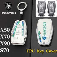 【NEW】Proton 3/4 Buttons Remote Key Case TPU Smart Keyshell for Proton X50 X70 S70 X90 Keychain