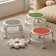 Universal wheel stool Home pulley stool stool children's toddler stool stool nail sewing stool stool