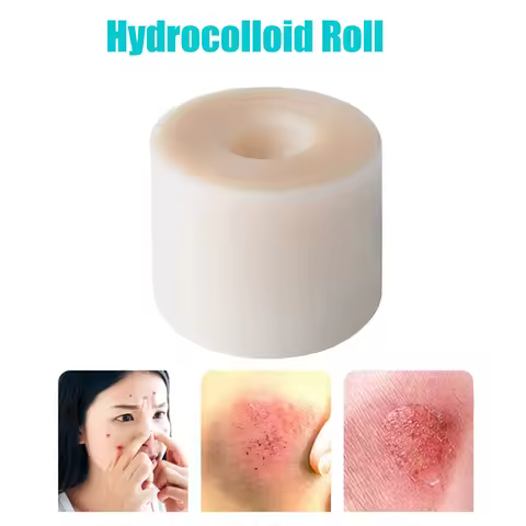 1Pc Hydrocolloid Roll For Wound Care Hydrocolloid Patch Bandages With Self-Adhesive Bed Sore Bandage